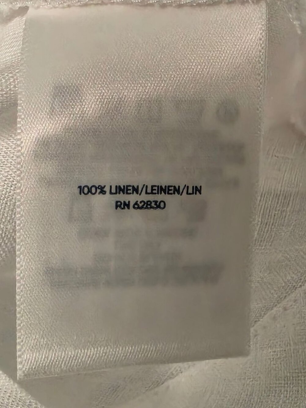 Lands' End 100% Linen White Tank Top L 14-16 Coastal Grandma Minimalist Shell - Picture 7 of 11